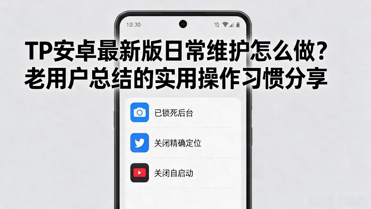 TP安卓最新版日常维护怎么做？老用户总结的实用操作习惯分享