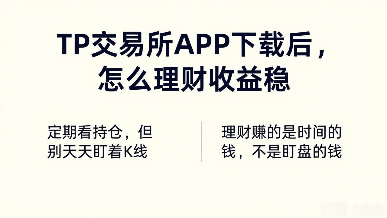 TP交易所APP下载后，怎么理财收益稳