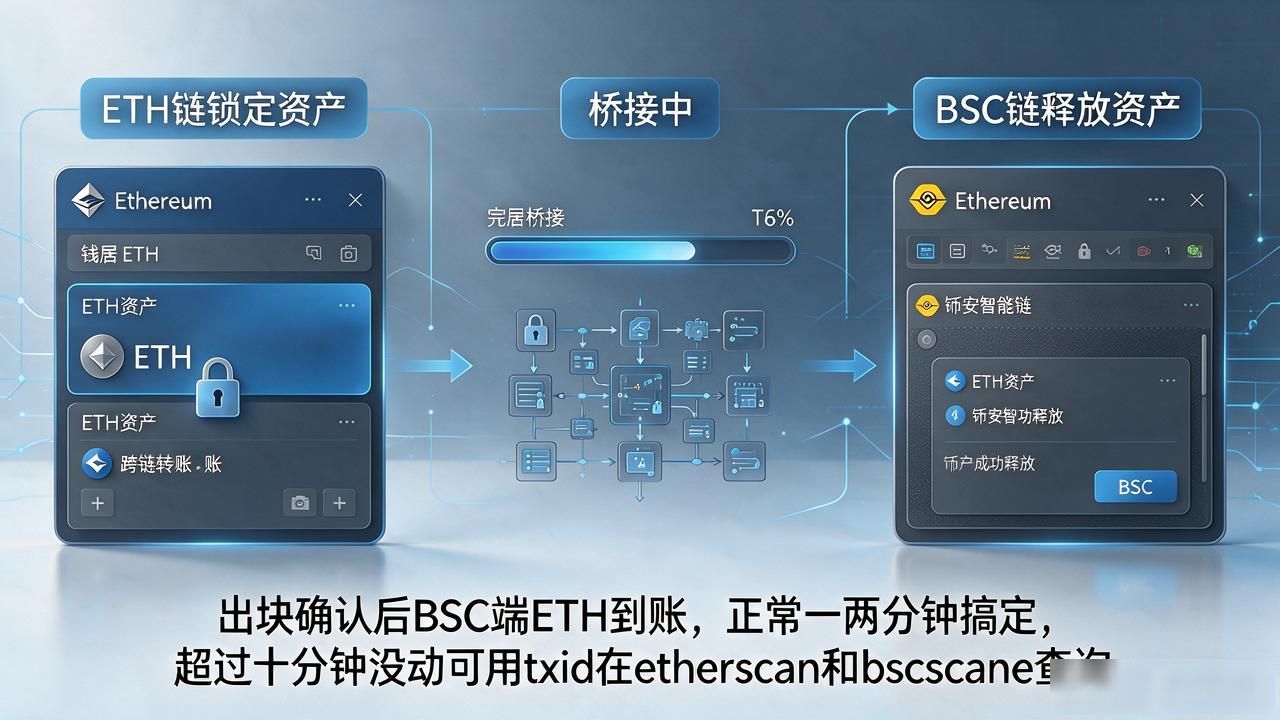 tp钱包eth转bsc怎么操作？跨链转账步骤和费用一次讲清