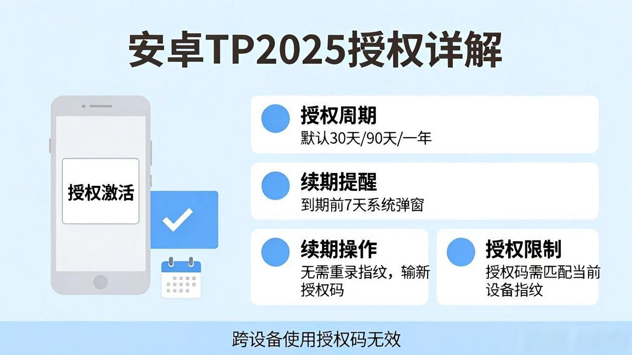 安卓TP2025授权激活步骤与常见问题详解