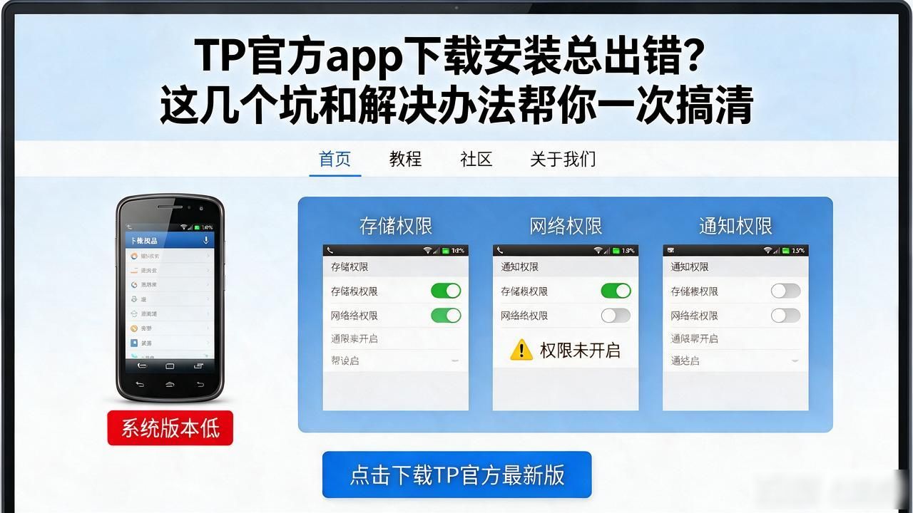 TP官方app下载安装总出错？这几个坑和解决办法帮你一次搞清