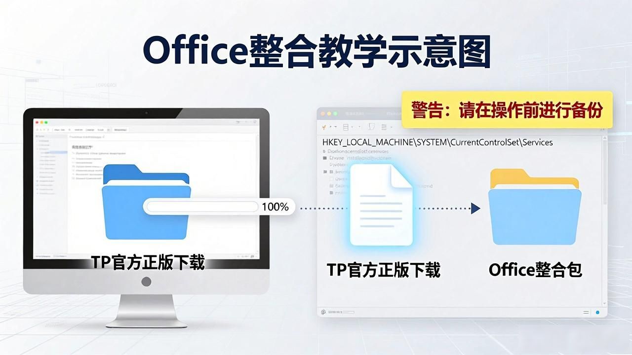 TP官方正版下载后office整合教学