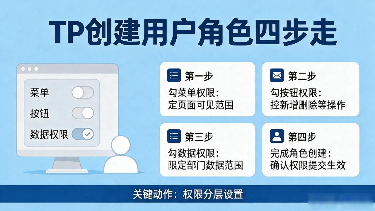 TP最新版下载后怎么创建用户角色？四步走通不卡壳