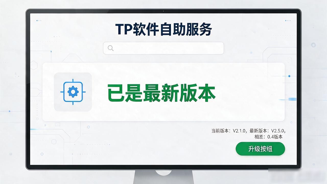 如何在TP最新版下载中实现自助服务？_官网版本识别升级引导_TP软件下载自助流程