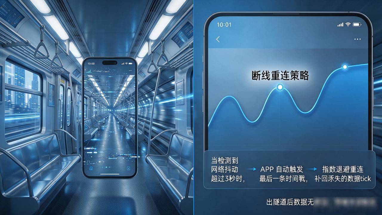 TP官方app量化交易实时数据延迟_TP官方app实时数据更新功能解析_WebSocket增量推送断线重连机制