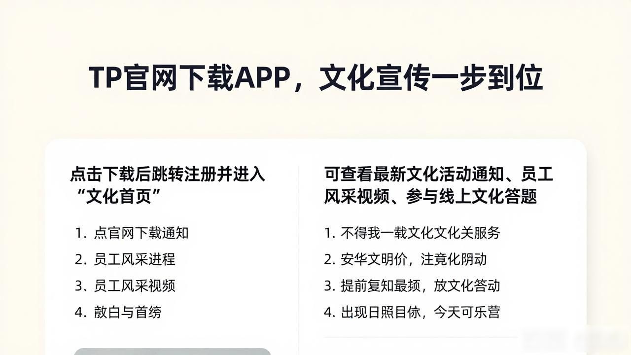 TP官网下载APP，文化宣传一步到位