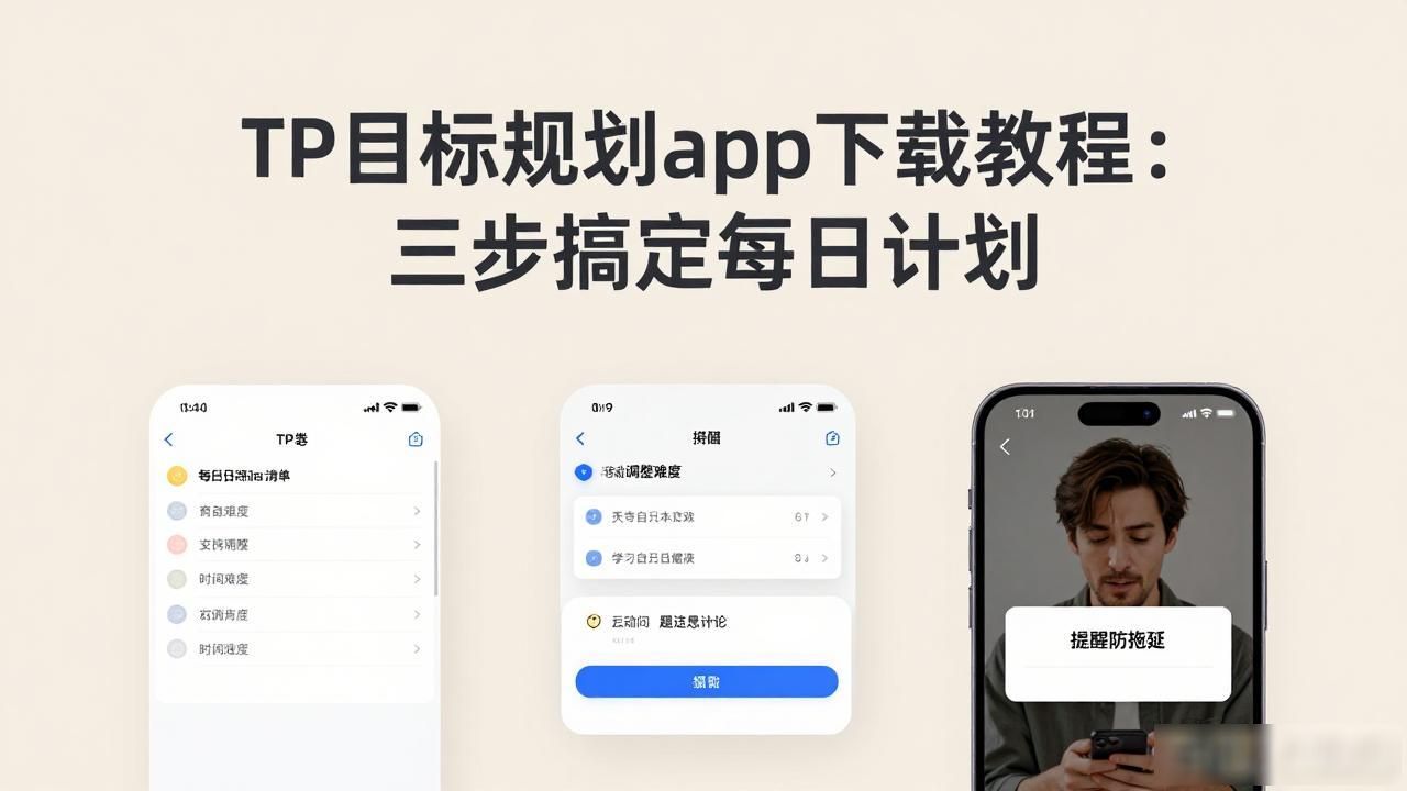 TP目标规划app下载教程：三步搞定每日计划
