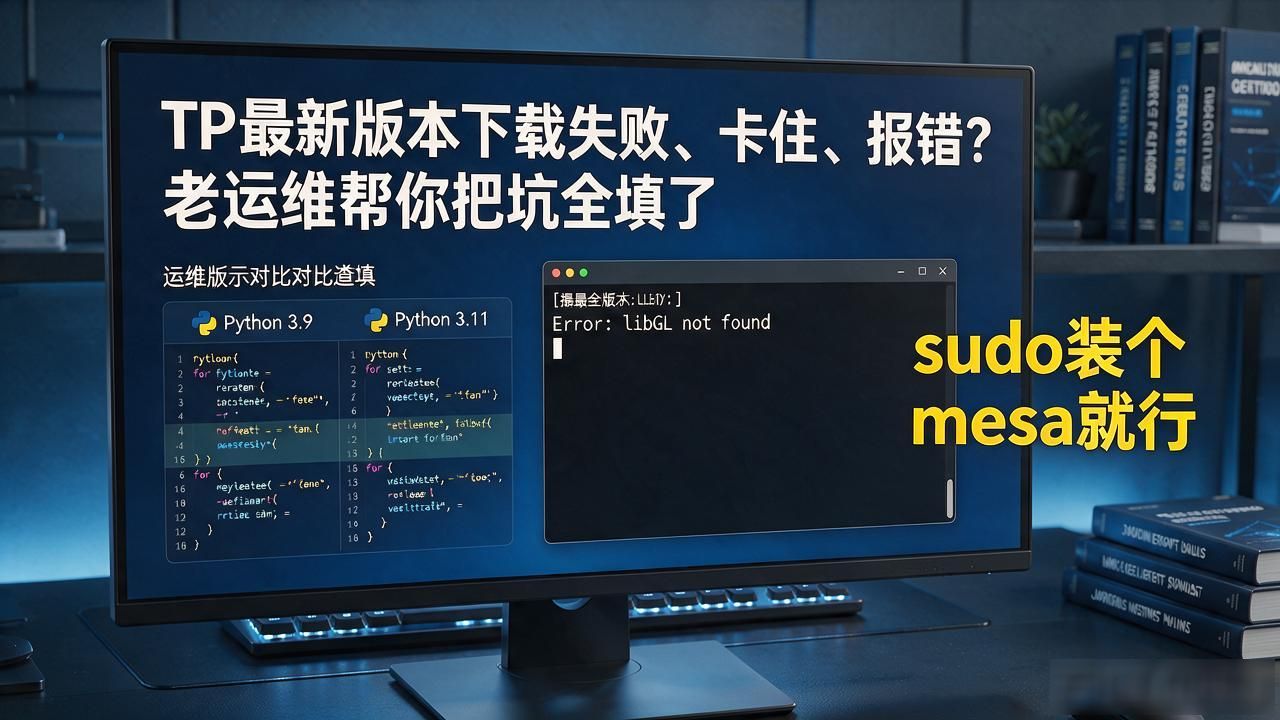 TP最新版本下载失败、卡住、报错？老运维帮你把坑全填了